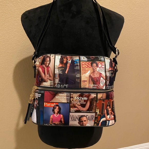 Patent leather Obama Shoulder/Crossbody bag - Picture 4 of 6